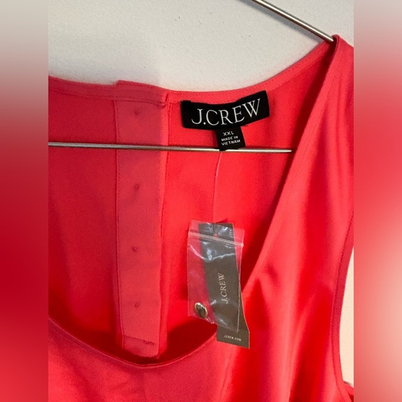 NWOT J Crew Coral Pink Silky Tank Top XXL - Picture 2 of 6